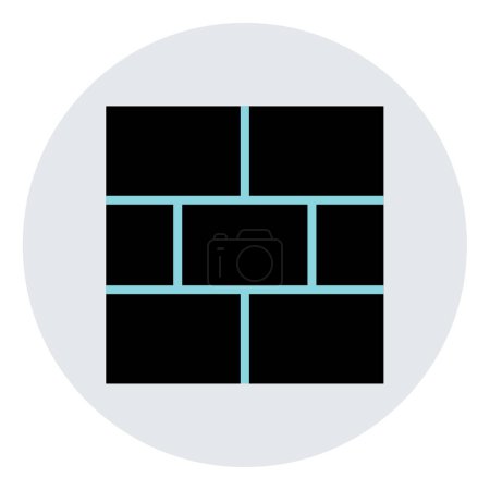 Téléchargez les photos : Icône briques, illustration vectorielle - en image libre de droit