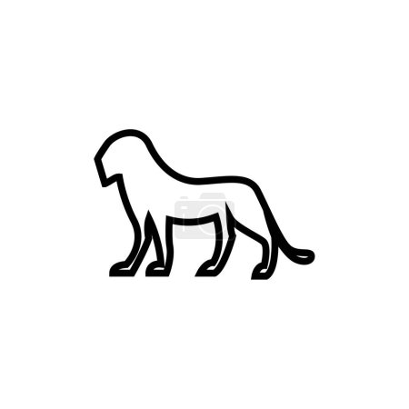 Ilustración de Icono león egipcio, ilustración vectorial - Imagen libre de derechos