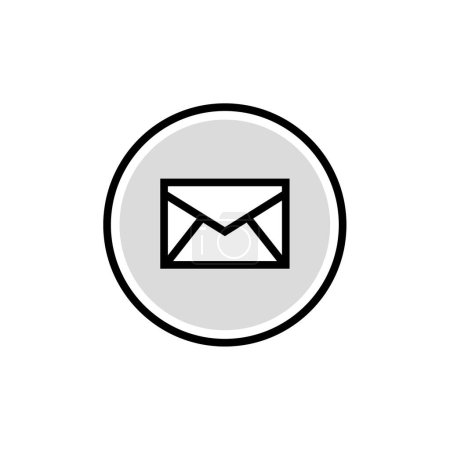 Ilustración de Icono web de correo electrónico, ilustración simple - Imagen libre de derechos