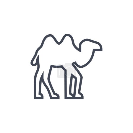 Téléchargez les illustrations : Icône de chameau, modèle de conception vectorielle - en licence libre de droit