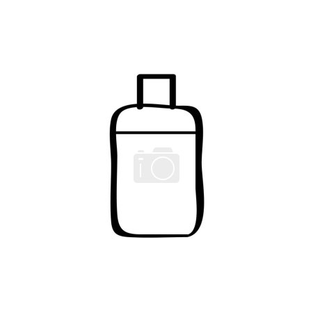 Téléchargez les illustrations : Icône de bouteille de parfum. illustration de contour des icônes vectorielles de lotion cosmétique pour le web - en licence libre de droit