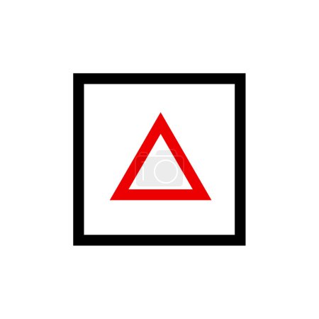 Ilustración de Icono de triángulo, ilustración vectorial
. - Imagen libre de derechos