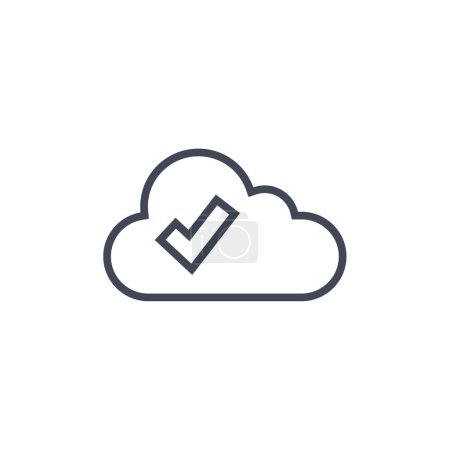 Illustration for Cloud download icon vector illustration - Royalty Free Image