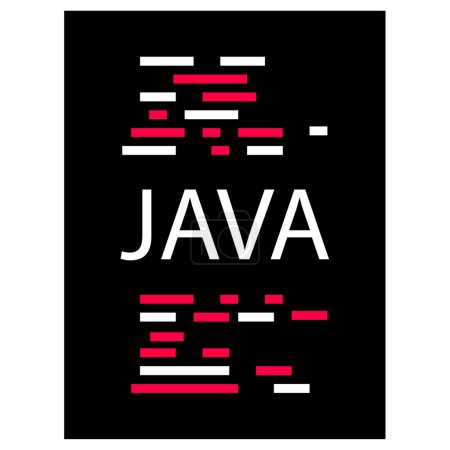 Ilustración de Java código vector ilustración diseño - Imagen libre de derechos