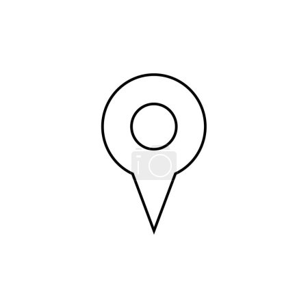 Illustration for Map pointer icon. vector illustration. - Royalty Free Image