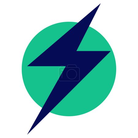 Illustration for Lightning icon, vector illustration, power symbol - Royalty Free Image
