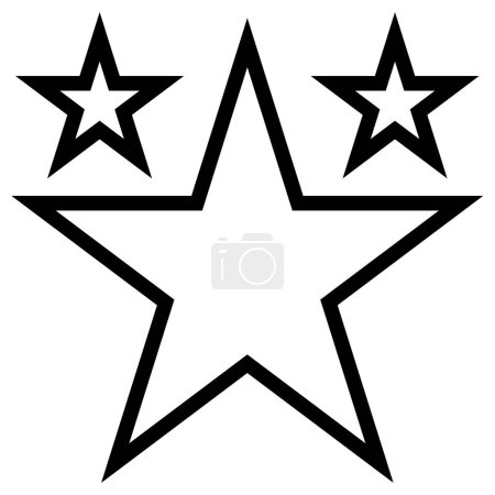 Ilustración de Icono de estrellas, ilustración vectorial - Imagen libre de derechos
