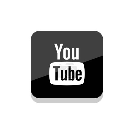Illustration for Vector illustration of YouTube logo, online video sharing and social media platform - Royalty Free Image