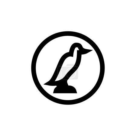 Téléchargez les illustrations : Logo vectoriel, symbole d'oiseau de culture égyptienne - en licence libre de droit