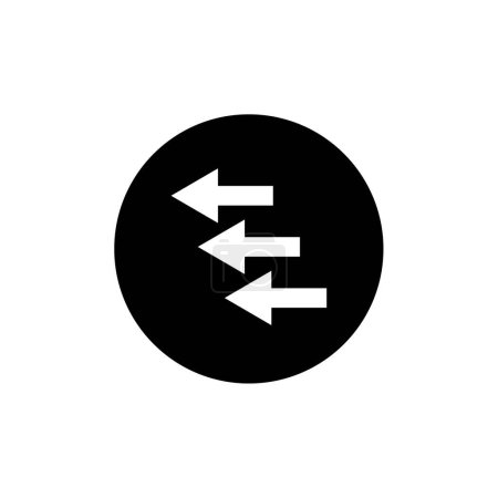 Illustration for Vector illustration of navigation arrows modern icon - Royalty Free Image