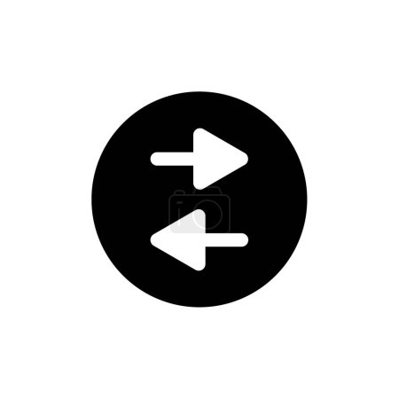 Illustration for Vector illustration of navigation arrows modern icon - Royalty Free Image