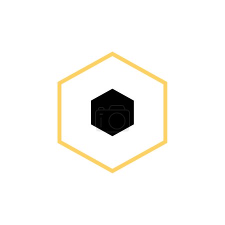 Illustration for Vector illustration of hexagon - Royalty Free Image