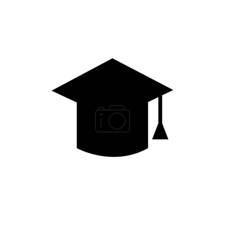 Illustration for Graduation cap icon vector illustration - Royalty Free Image