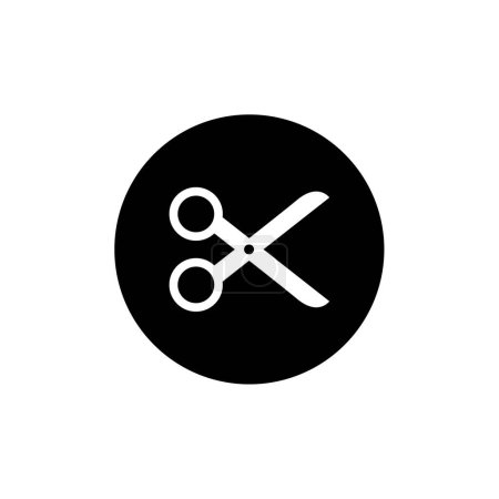 Ilustración de Tijeras icono vector aislado sobre fondo blanco para su diseño web y aplicación móvil, concepto de logotipo peine - Imagen libre de derechos