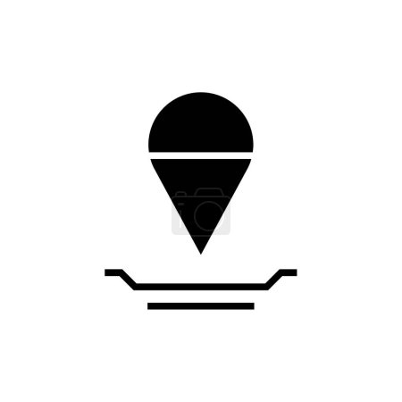 location and Gps icon. web icon simple illustration  Poster 647524082