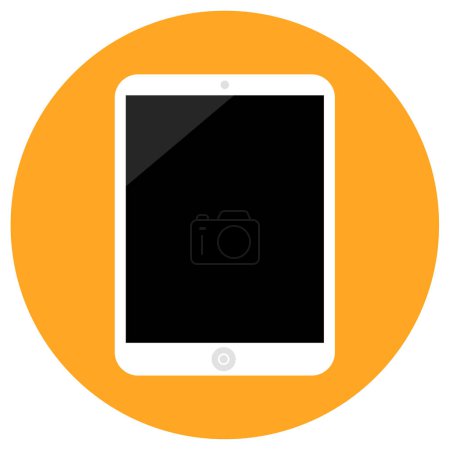 Ilustración de Ipad tableta pc icono, signo de vector - Imagen libre de derechos