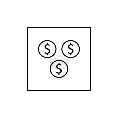 Illustration for Money icon vector illustration - Royalty Free Image