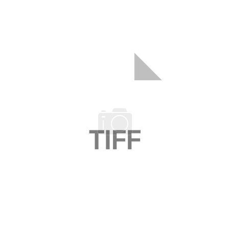Ilustración de Tiff icono del archivo, vector ilustración diseño simple - Imagen libre de derechos