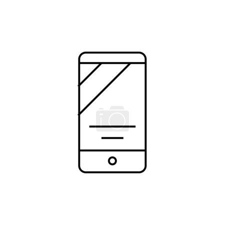 Illustration for Mobile icon for web and mobile application. - Royalty Free Image
