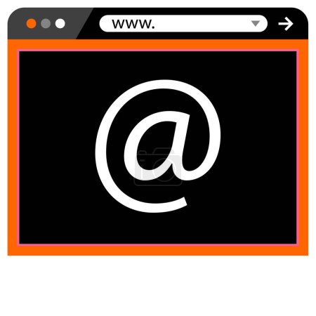 Ilustración de Ilustración vectorial de Browser icono moderno - Imagen libre de derechos