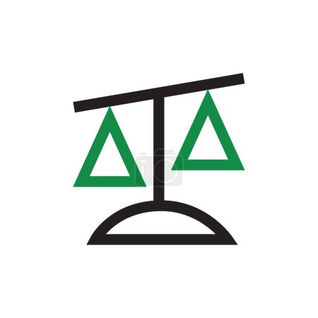 Ilustración de Ilustración vectorial de un símbolo de la justicia - Imagen libre de derechos