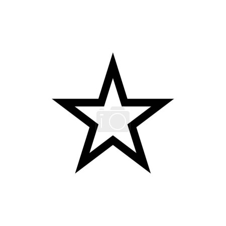 Ilustración de Estrella icono vector ilustración - Imagen libre de derechos