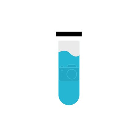 Illustration for Test tube icon vector illustration design, beacon experiment - Royalty Free Image
