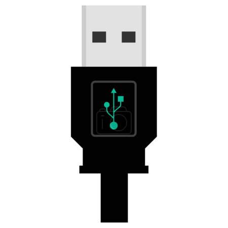 Ilustración de Usb icono de la unidad flash. diseño simple - Imagen libre de derechos