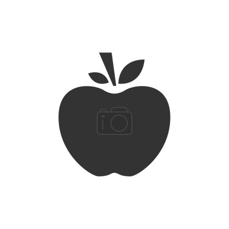 Téléchargez les photos : Icône pomme, illustration vectorielle - en image libre de droit
