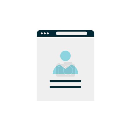 Illustration for Vector illustration of user icon - Royalty Free Image