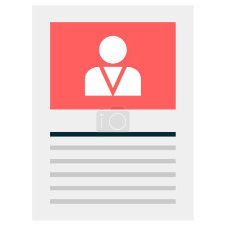 Illustration for Identification document. simple design - Royalty Free Image