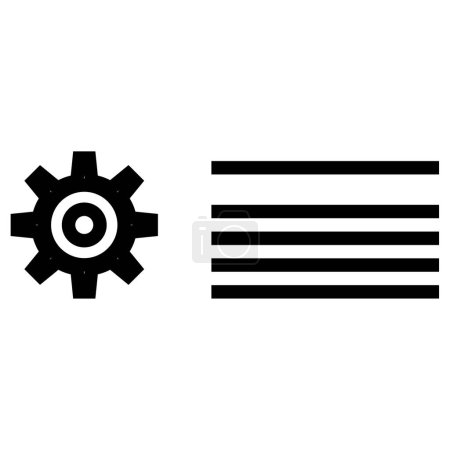 Téléchargez les illustrations : Icône d'engrenage vecteur isolé sur fond blanc, signe de réglage, symbole de réglage, symbole linéaire - en licence libre de droit