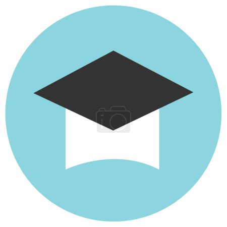 Illustration for Graduation cap icon, vector illustration - Royalty Free Image