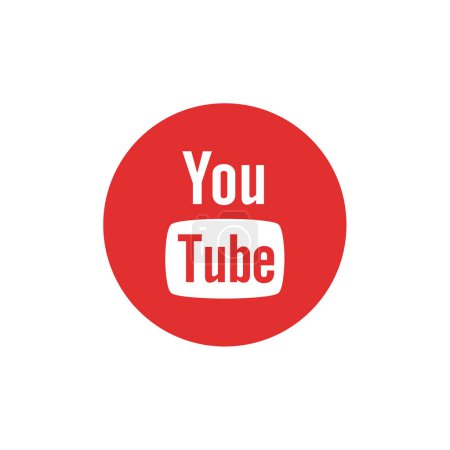 Téléchargez les photos : Illustration vectorielle du logo YouTube, partage vidéo en ligne et plateforme de médias sociaux - en image libre de droit