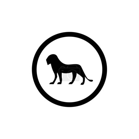Ilustración de Diseño de plantilla de logotipo de león - Imagen libre de derechos