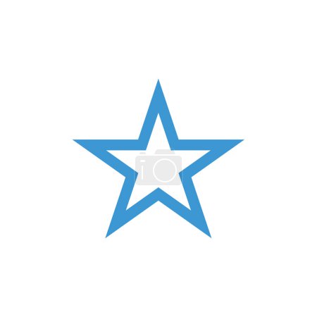star icon logo design template