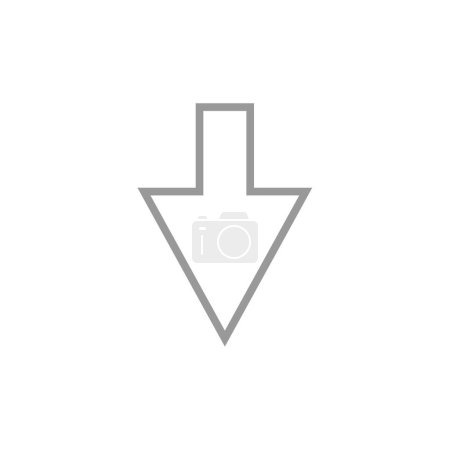 Ilustración de Descargar icono de flecha vector - Imagen libre de derechos