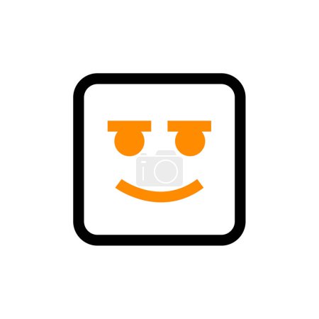 Illustration for Smile icon vector illustration - Royalty Free Image