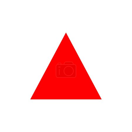Ilustración de Triangle icon. vector icon. flat design style - Imagen libre de derechos