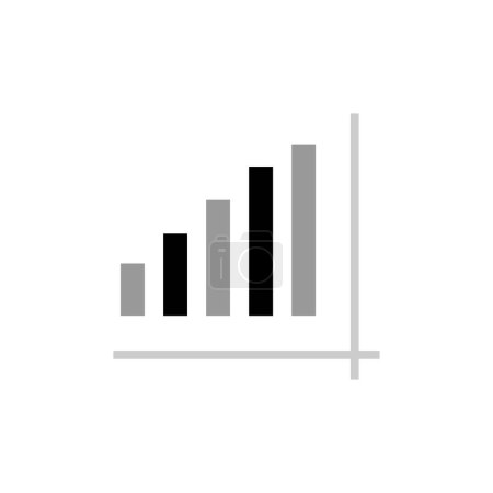 Illustration for Chart graph icon vector illustration - Royalty Free Image