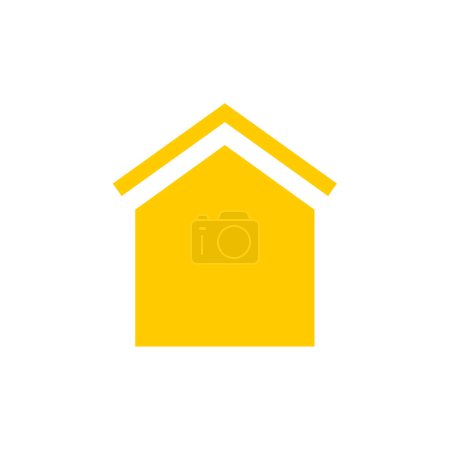 Illustration for Real Estate concept, simple web icon of house - Royalty Free Image