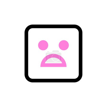 Ilustración de Vector de ilustración de emoji, icono de emoticono - Imagen libre de derechos