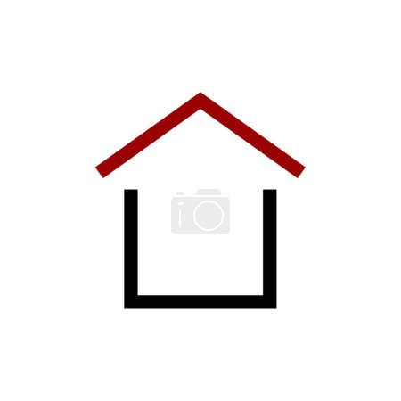 Ilustración de Icono de bienes raíces vector ilustración diseño - Imagen libre de derechos