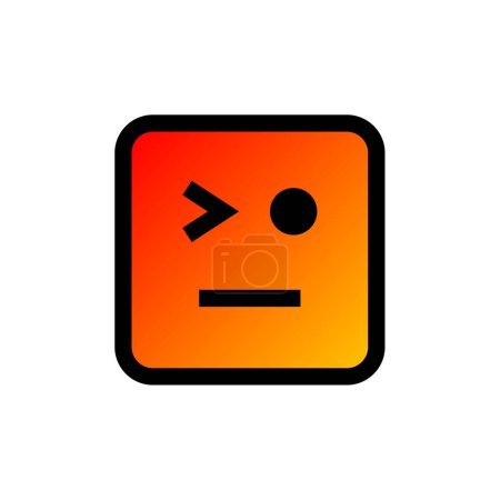 Illustration for Vector illustration of emoji, emoticon icon - Royalty Free Image