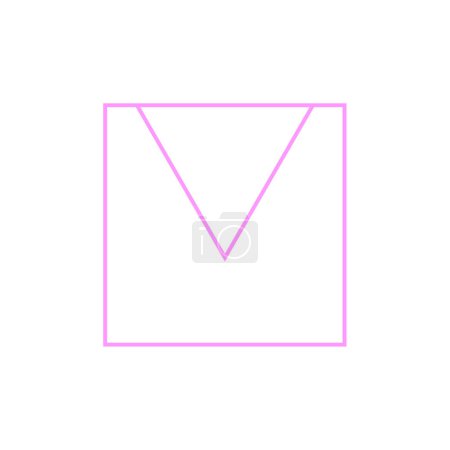 Ilustración de Vector de diseño de plantilla de logo cuadrado - Imagen libre de derechos