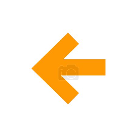 Illustration for Yellow arrow icon. pointer icon for navigation - Royalty Free Image