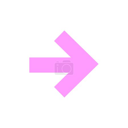 Illustration for Right arrow icon, vector illustration - Royalty Free Image