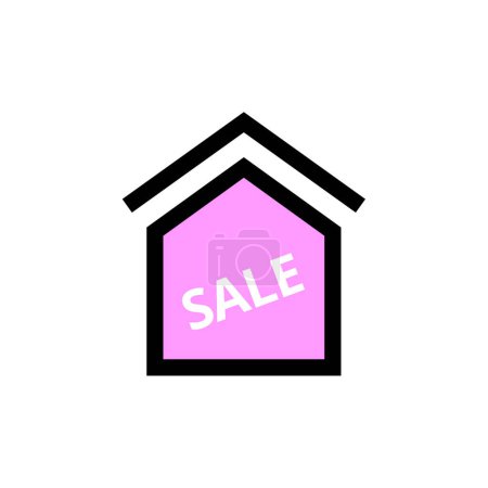 Ilustración de Icono del hogar. concepto inmobiliario vector apartamento icono - Imagen libre de derechos