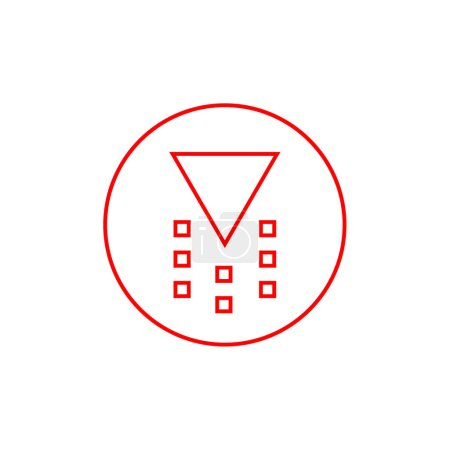 Ilustración de Triángulo icono vector logotipo plantilla - Imagen libre de derechos