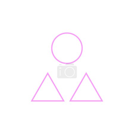 Ilustración de Usuario femenino avatar icono - Imagen libre de derechos